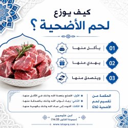 كيف يوزع لحم الاضحية